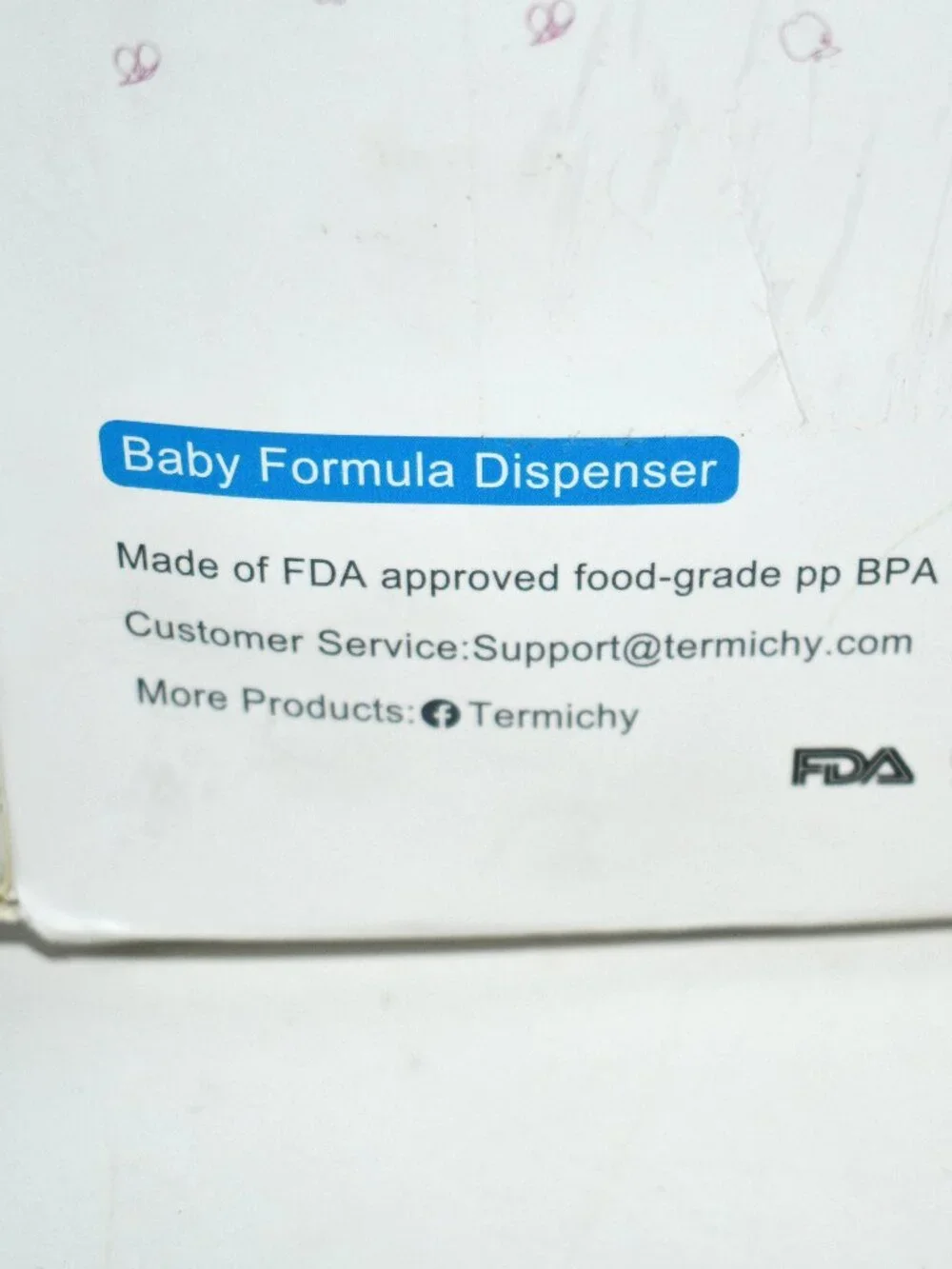 Termichy Stackable Formula Dispenser, 2 Pack, Warm Grey, BPA Free, NWT